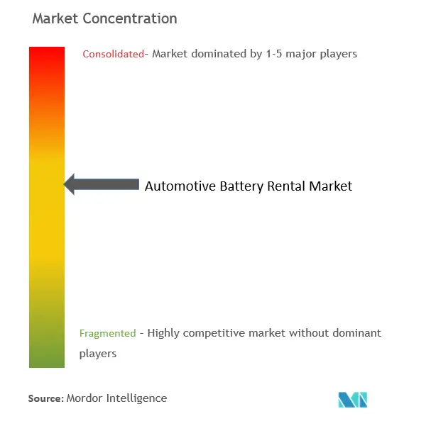 Automotive Battery Rental Market Concentration