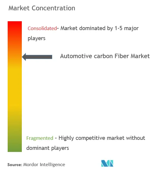 Automotive Carbon Fiber Market Concentration