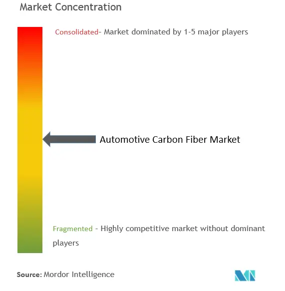 Automotive Carbon Fiber Composites Market Concentration
