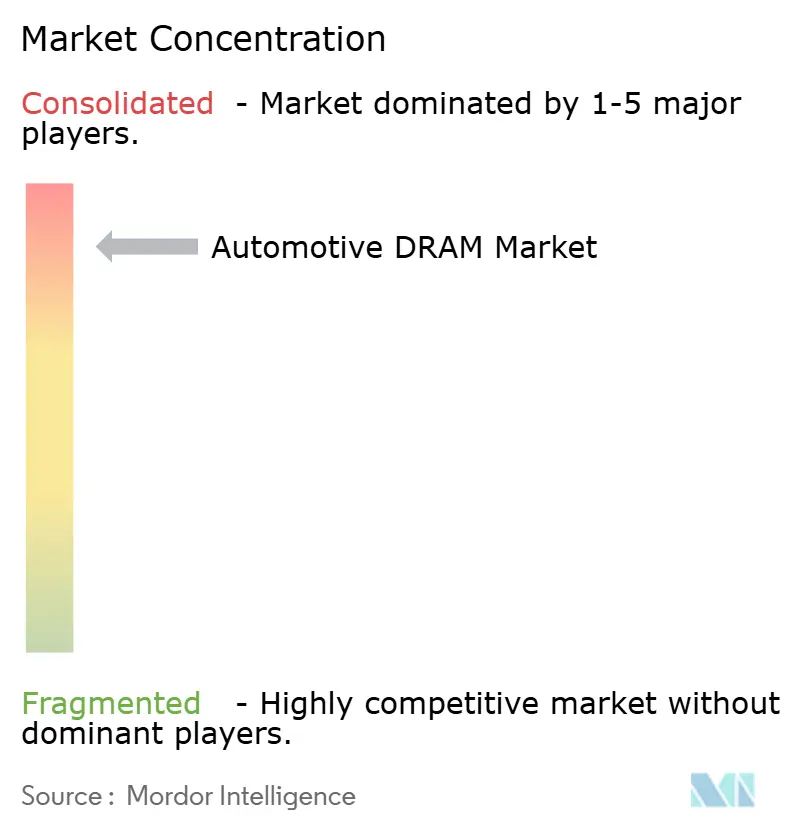 Automotive DRAM Market Concentration