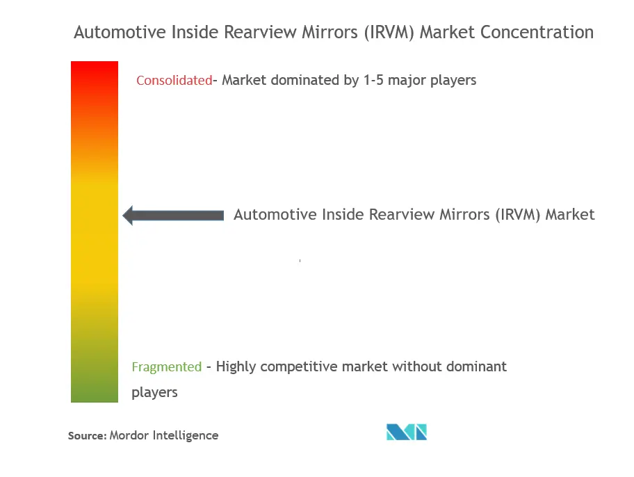 Automotive Inside Rearview Mirrors (IRVM) Market Concentration