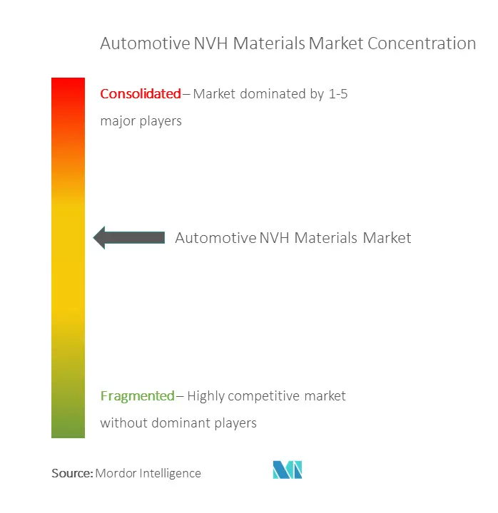 Automotive NVH Materials Market - Market Concentration.png
