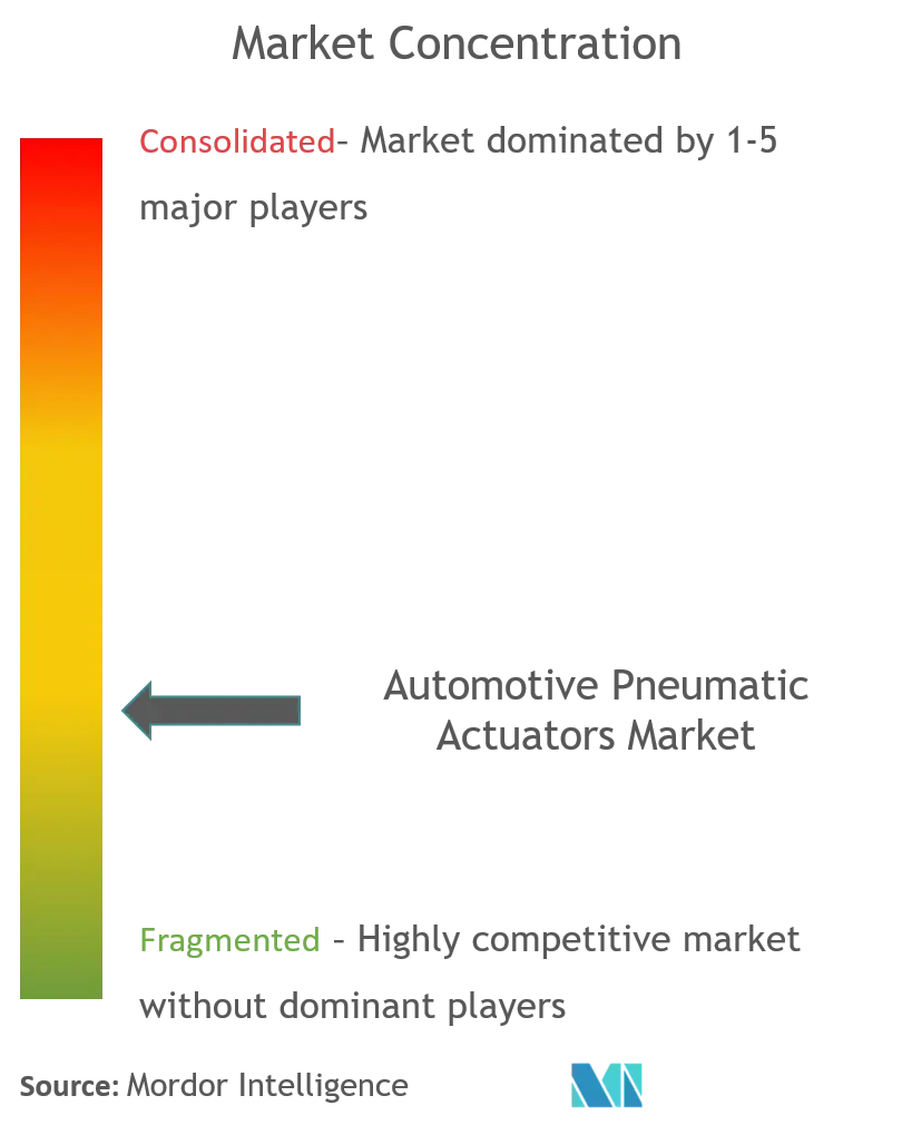 Automotive Pneumatic Actuators Market Concentration