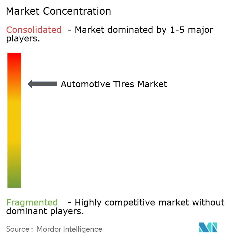Automotive Tires Market Concentration