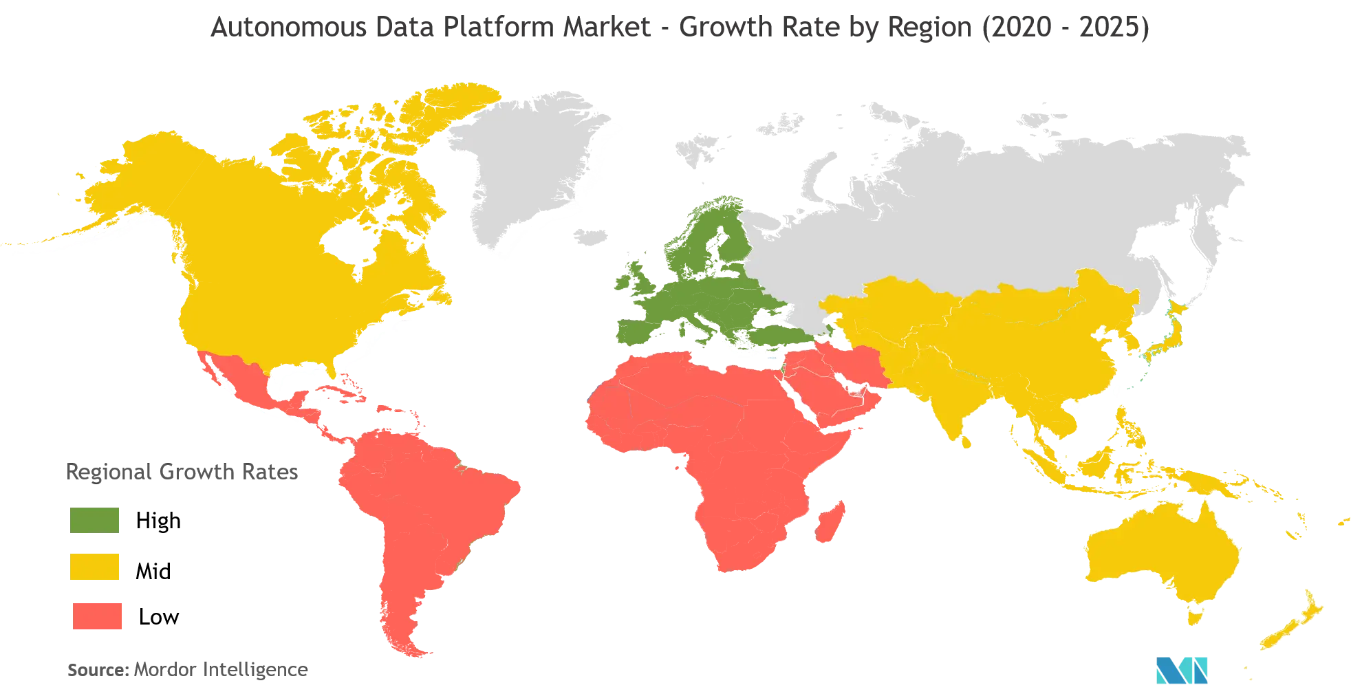 Taux de croissance du marché des plateformes de données autonomes