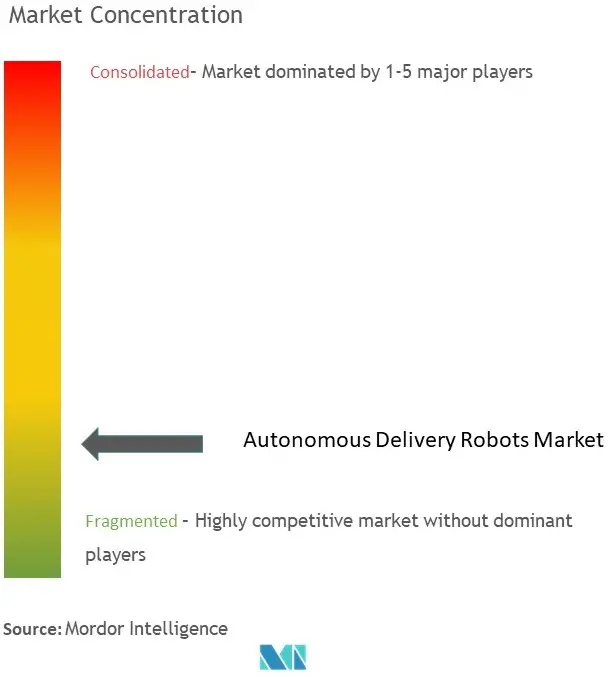 Robots de livraison autonomesConcentration du marché