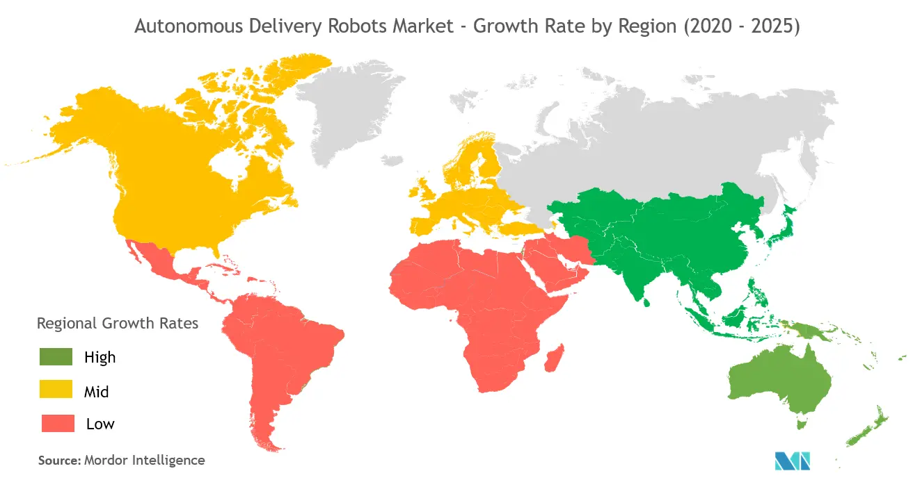 Autonomous Delivery Robots Market Growth  Rate