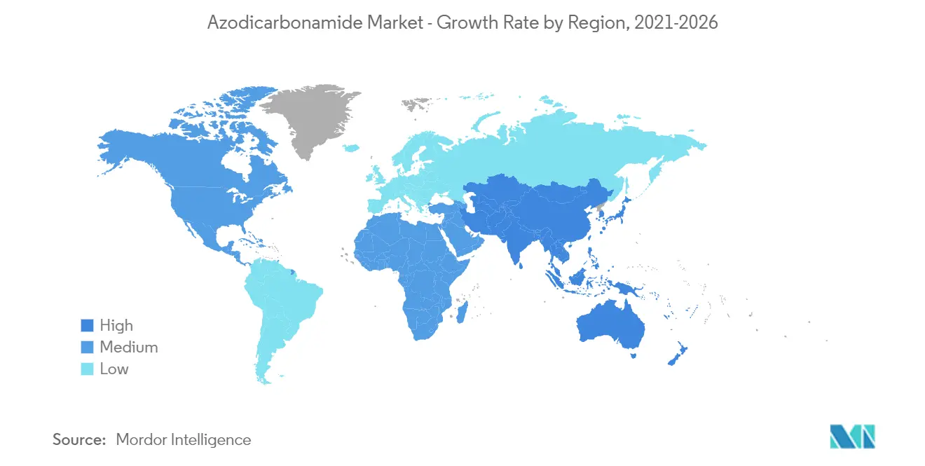Azodiarbonamide Market Geography Trends