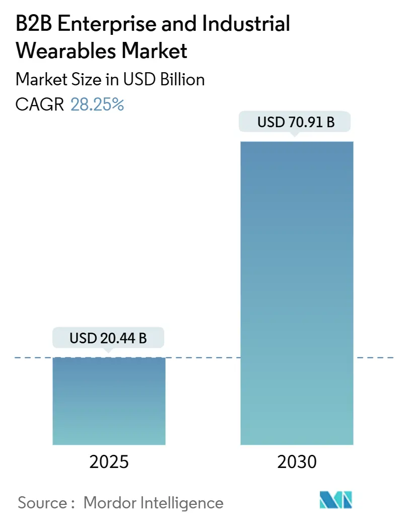 B2B Enterprise And Industrial Wearables Market (2025 - 2030)