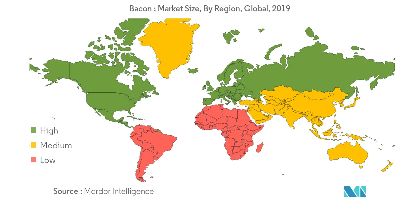 Bacon Market Growth Rate By Region