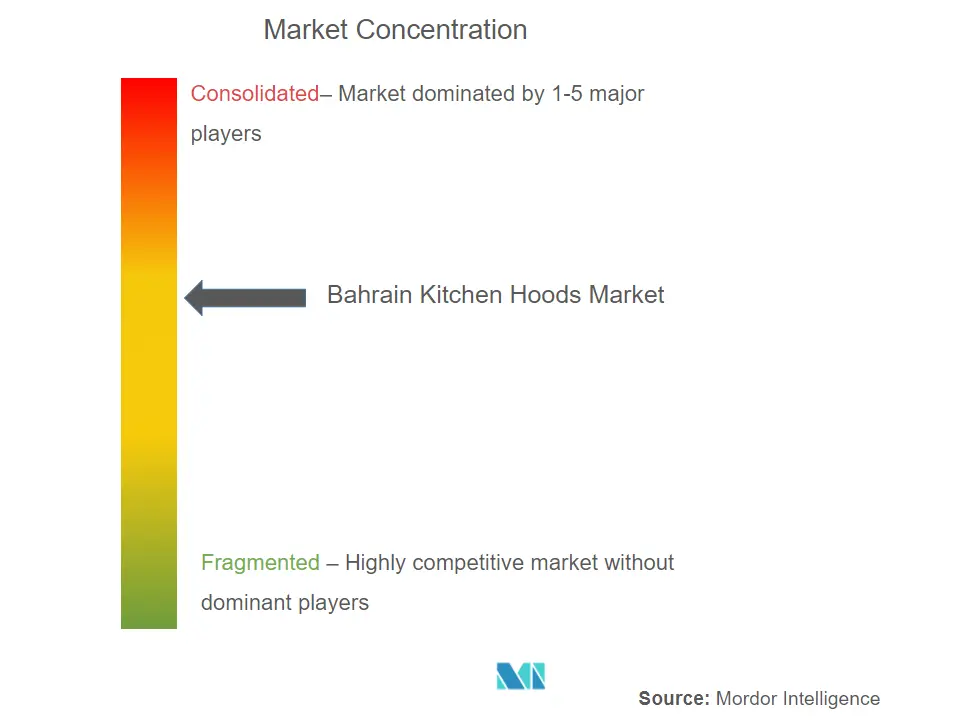 Bahrain Kitchen Hoods Market Concentration