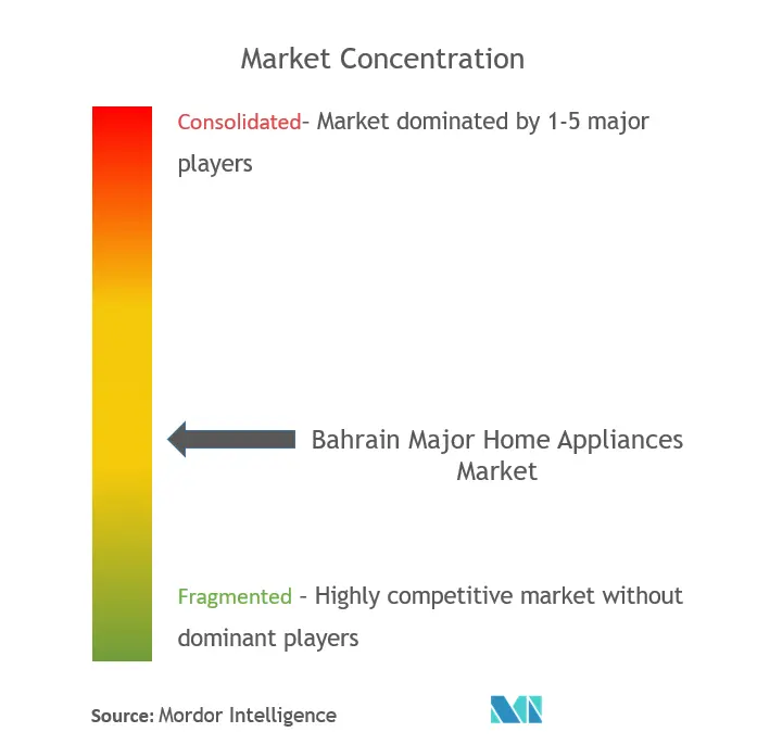 Bahrain Major Home Appliances Market Concentration