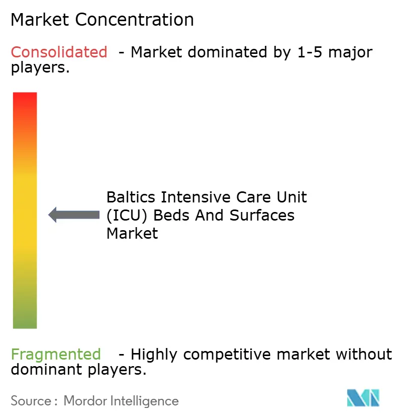 Baltics Intensive Care Unit (ICU) Beds And Surfaces Market Concentration Baltics Intensive Care Unit (ICU) Beds And Surfaces Market Concentration