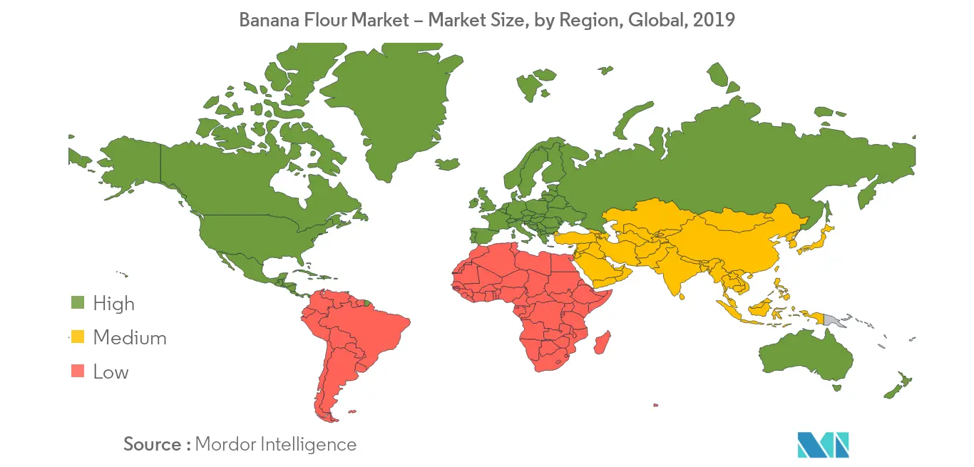 Banana Flour Market Growth Rate By Region