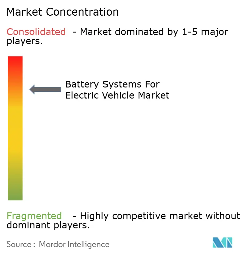 Battery Systems For Electric Vehicle Market Concentration
