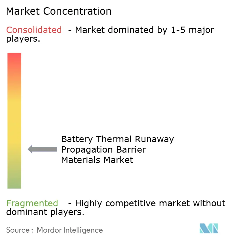 Battery Thermal Runaway Propagation Barrier Materials Market Concentration