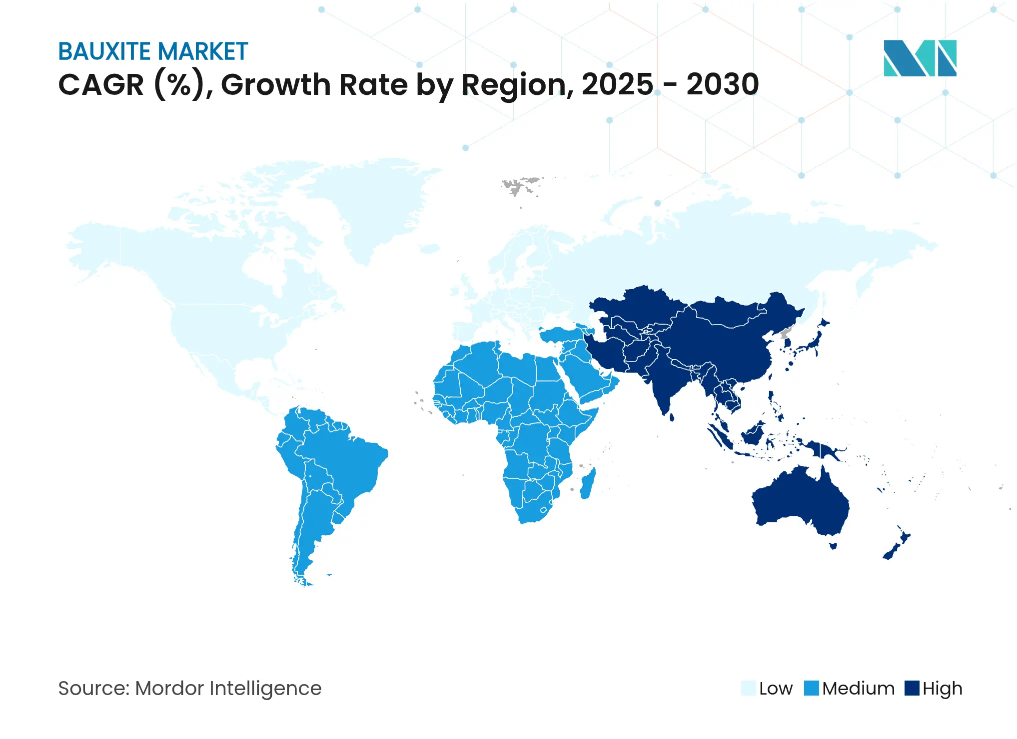 Bauxite Market CAGR (%), Growth Rate by Region