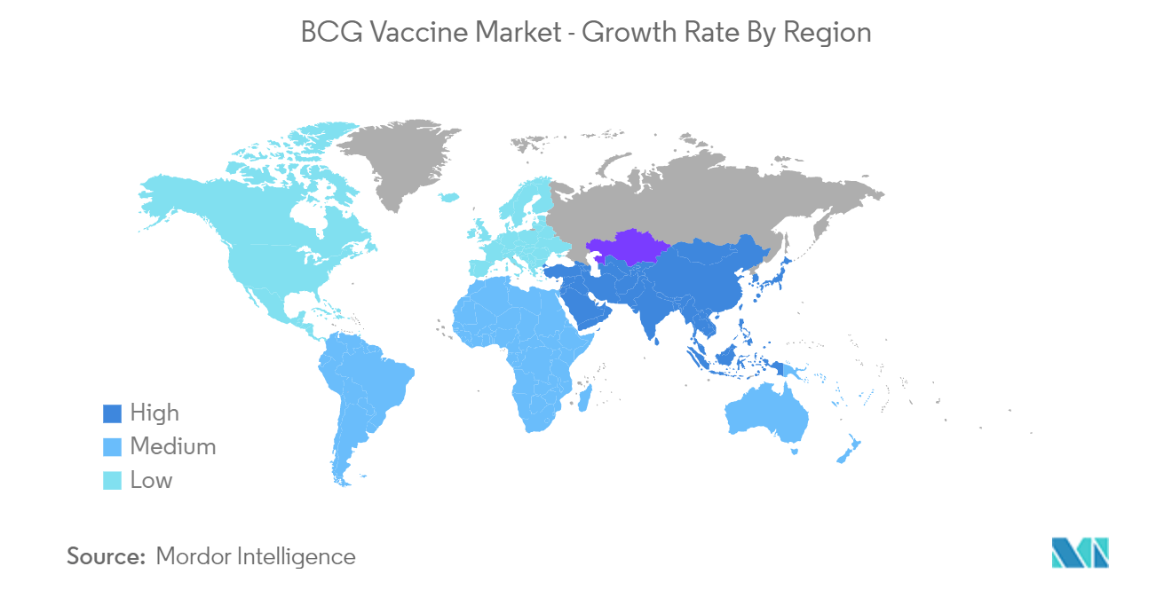 BCGワクチン市場-地域別成長率
