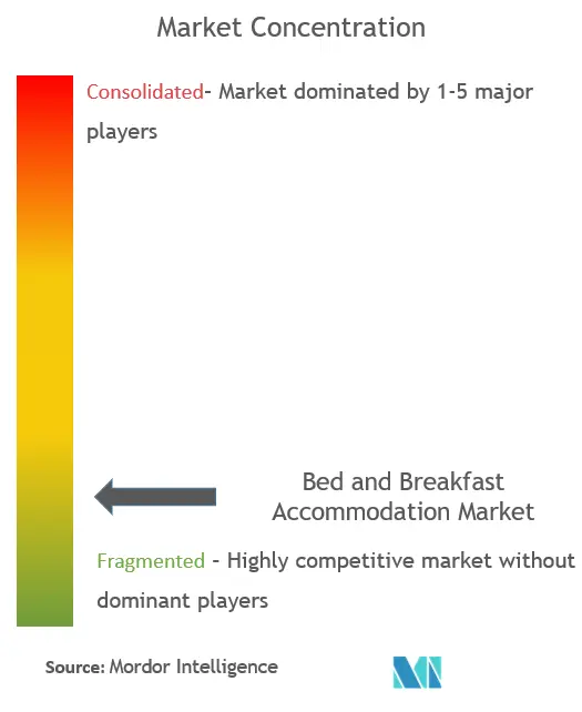 Bed And Breakfast Accommodation Market Concentration