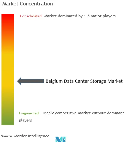 Belgium Data Center Storage Market Concentration