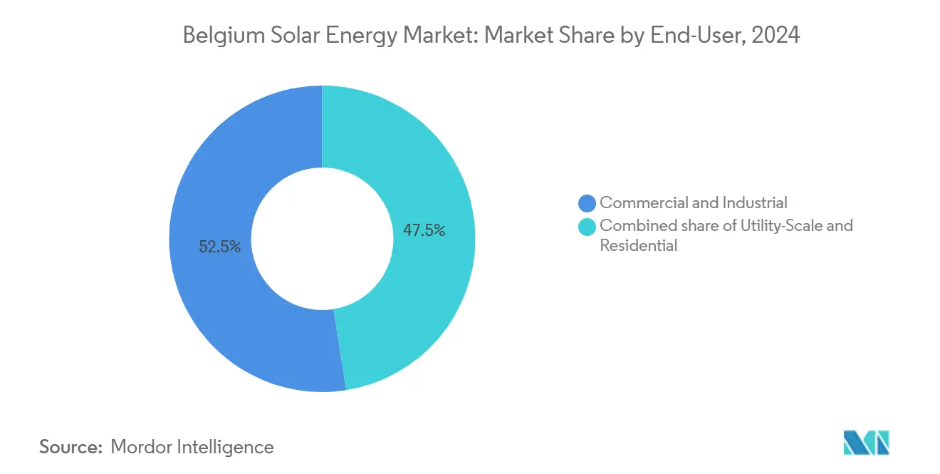 Belgium Solar Energy Market: Market Share by End-User