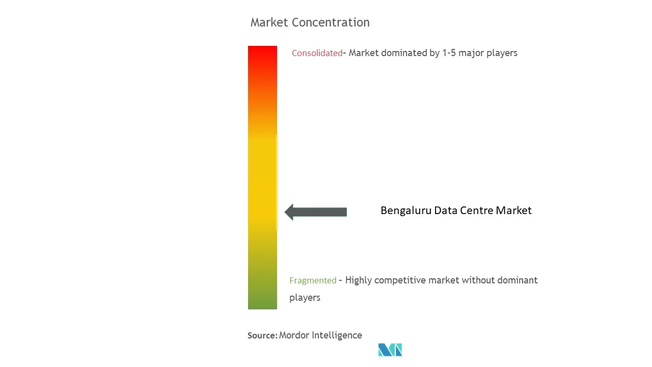 ベンガルールのデータセンター市場集中度