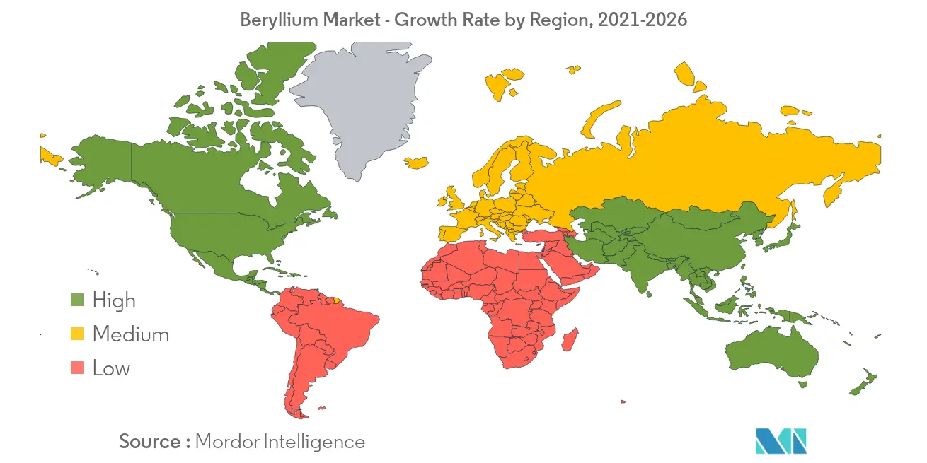 Beryllium Market Growth Rate By Region