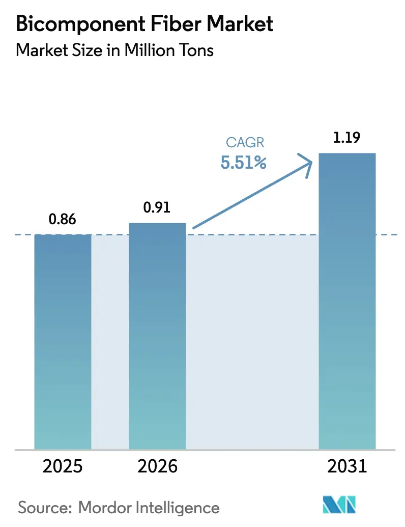 Bicomponent Fiber Market (2026 - 2031)