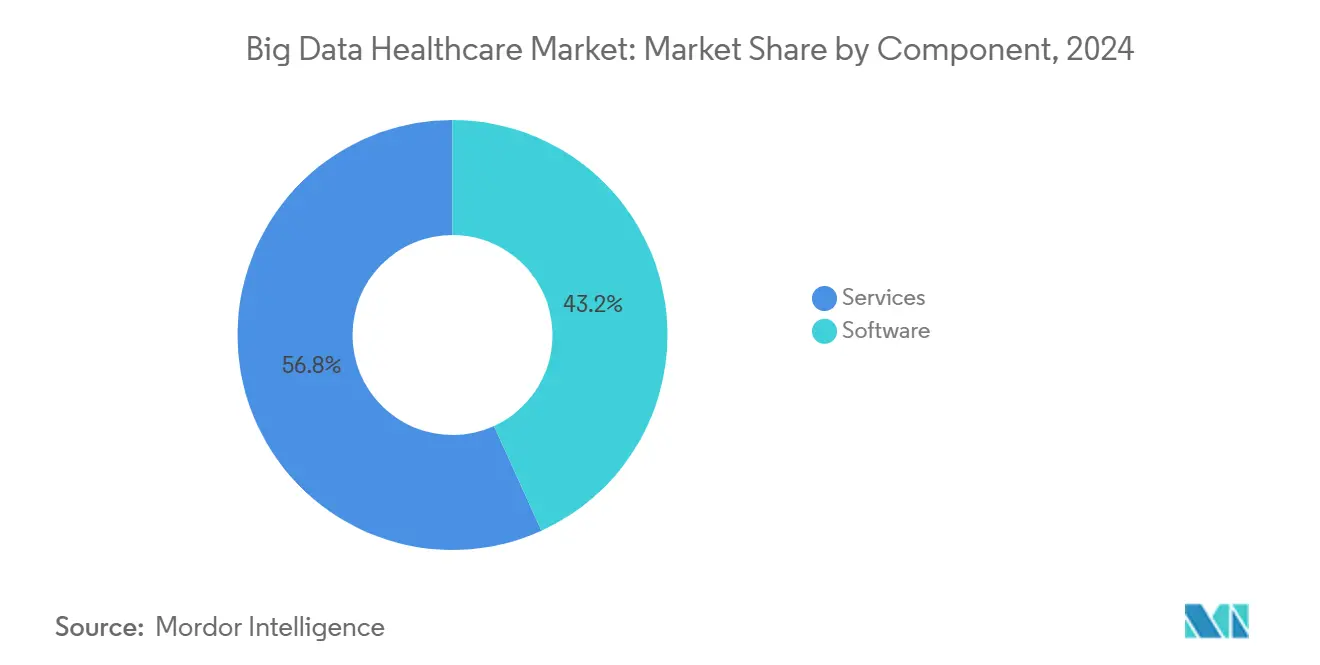 Big Data Healthcare Market: Market Share by Component