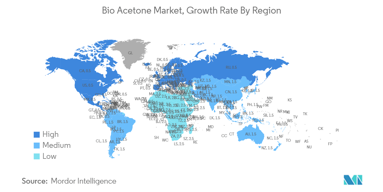 Bio-Acetone Market: Bio Acetone Market, Growth Rate By Region