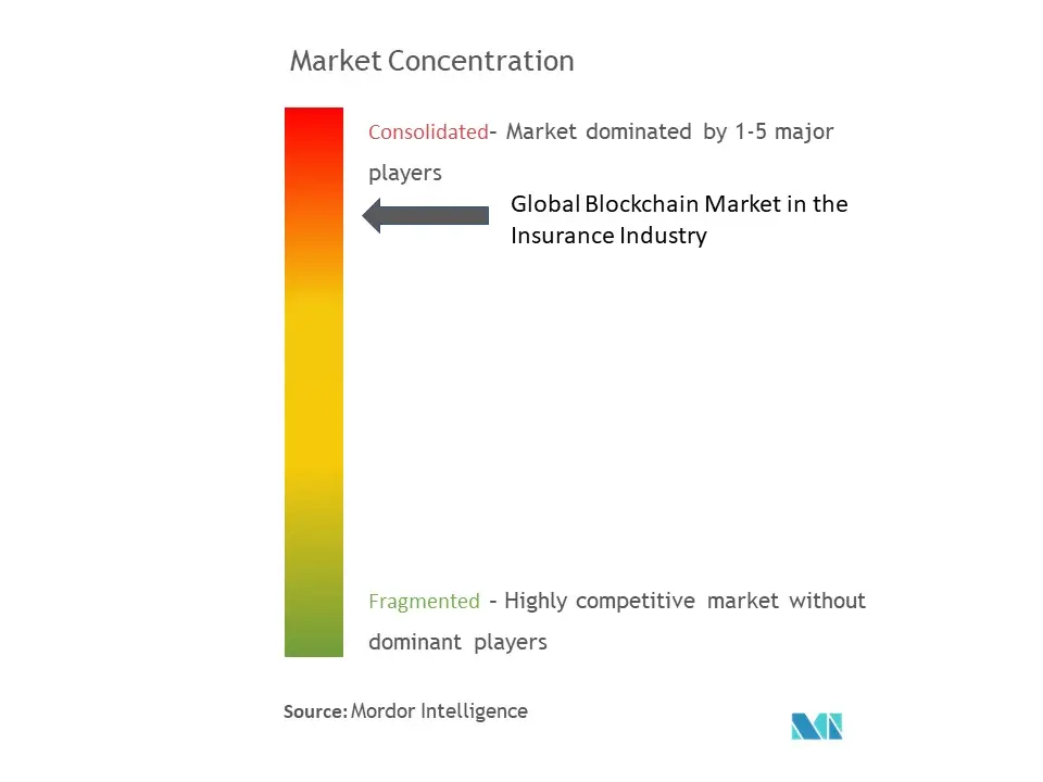 保険におけるブロックチェーン市場の集中