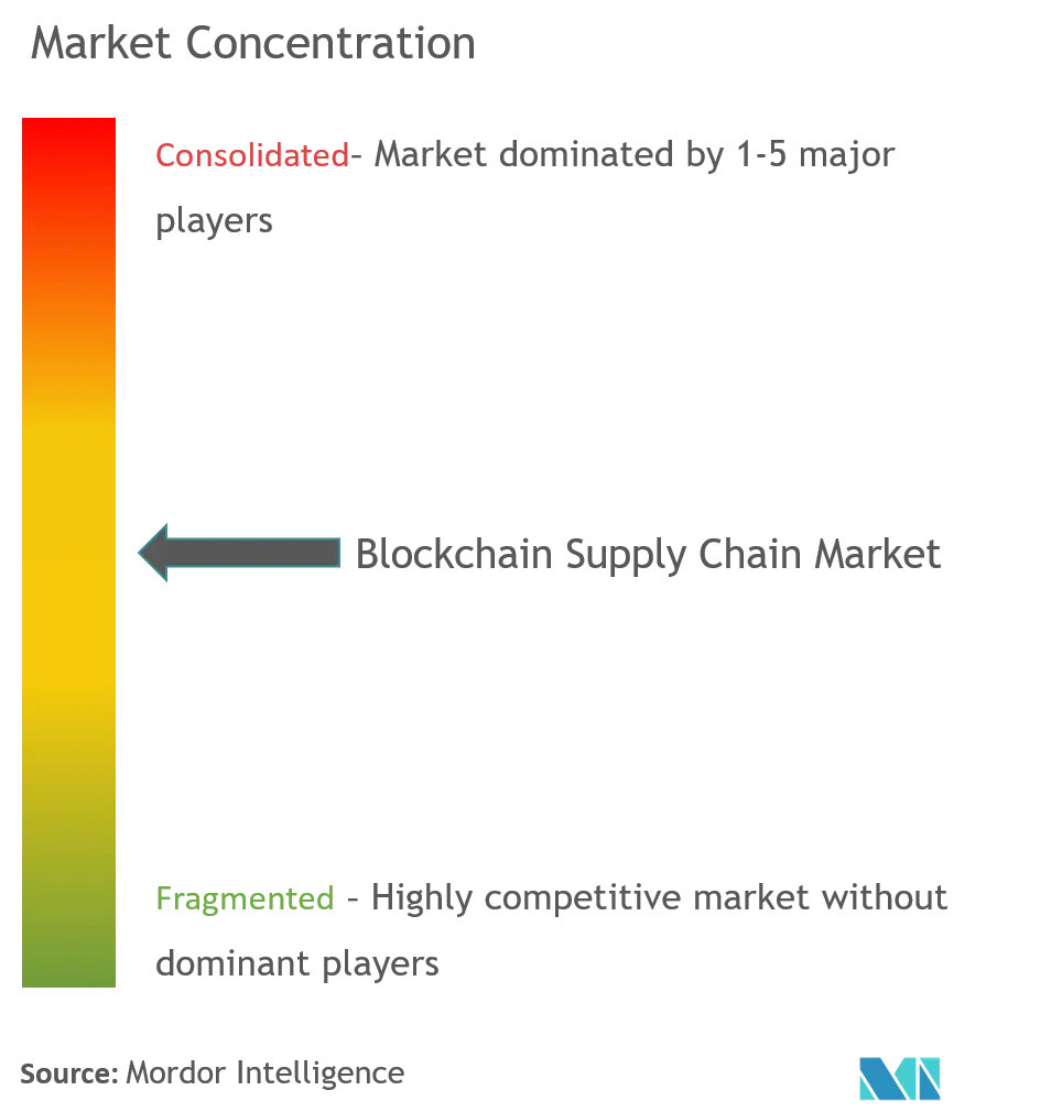 ブロックチェーン・サプライチェーン市場の集中度