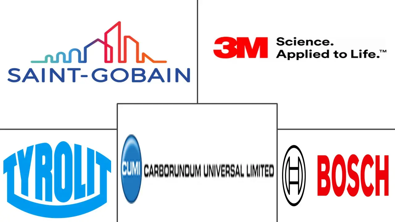 Principais participantes em Mercado de Abrasivos Aglomerados ind��stria
