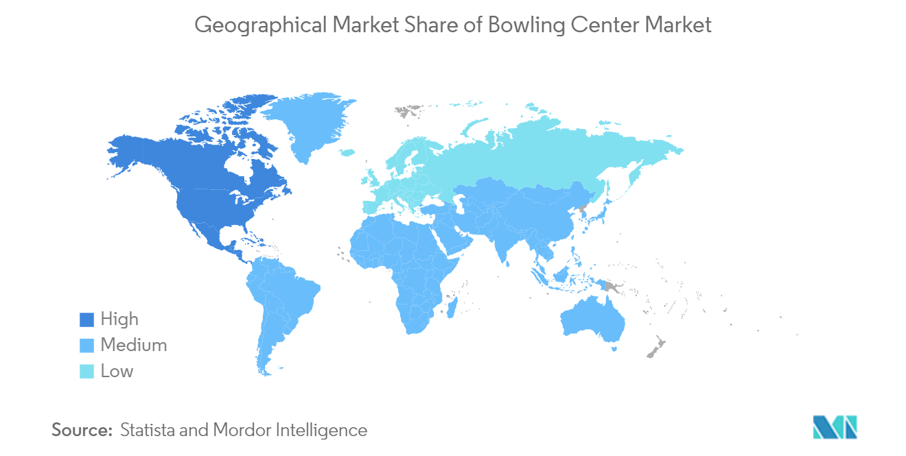 Bowling Centers Market: Geographical Market Share of Bowling Center Market
