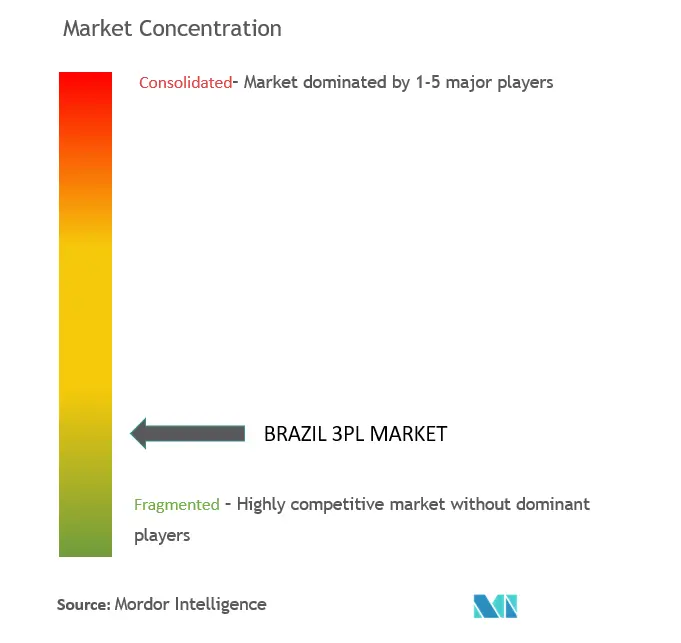 Концентрация 3PL-рынка Бразилии