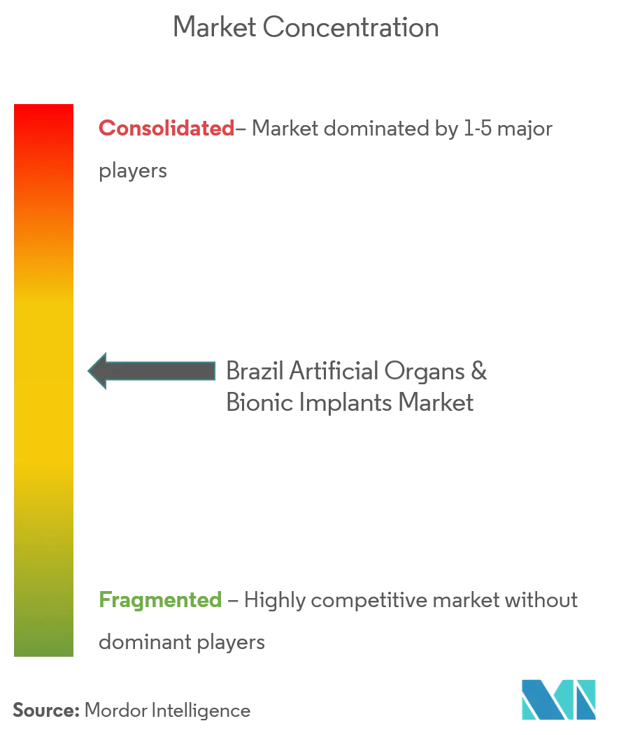 Brazil Artificial Organs & Bionic Implants Market Concentration