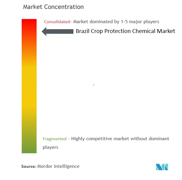 Producto químico para la protección de cultivos de BrasilConcentración del Mercado