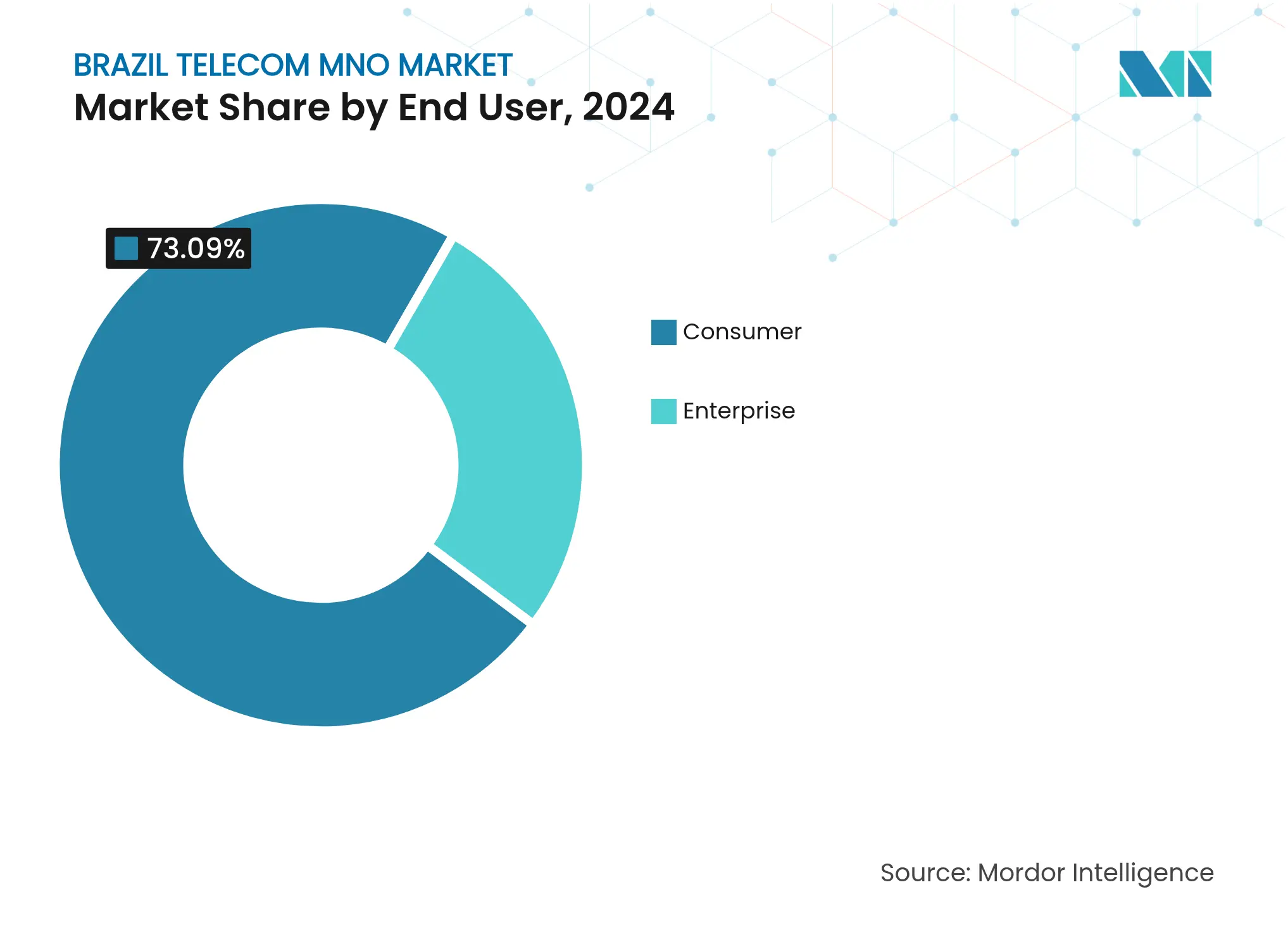 Brazil Telecom MNO Market: Market Share by End User