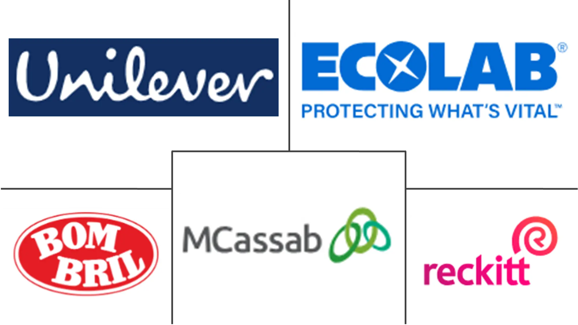 Major players in Brazilian Industrial And Institutional Cleaning Chemicals industry