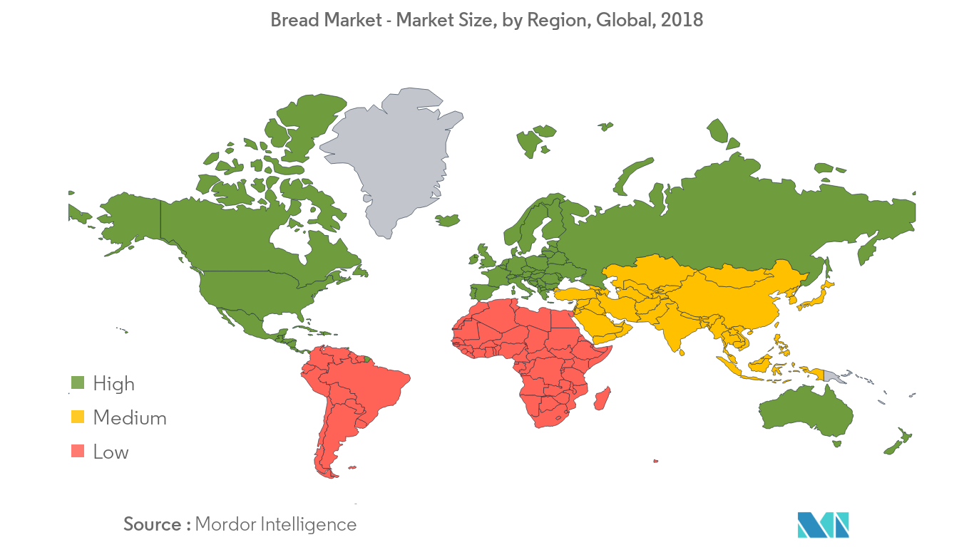 Bread Market Growth by Region