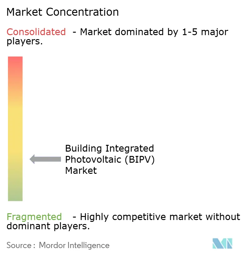 Building Integrated Photovoltaic (BIPV) Market Concentration