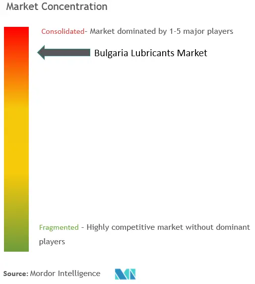 Bulgaria Lubricants Market Concentration