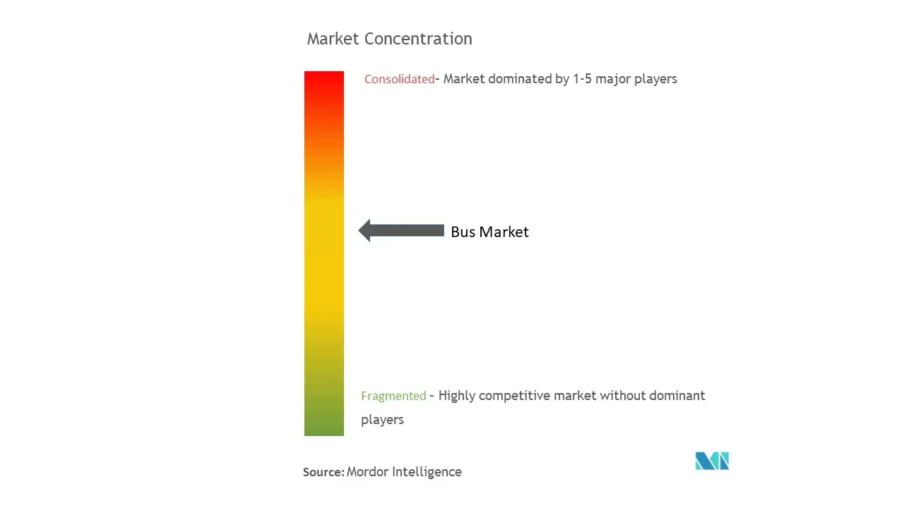 Concentración del mercado de autobuses