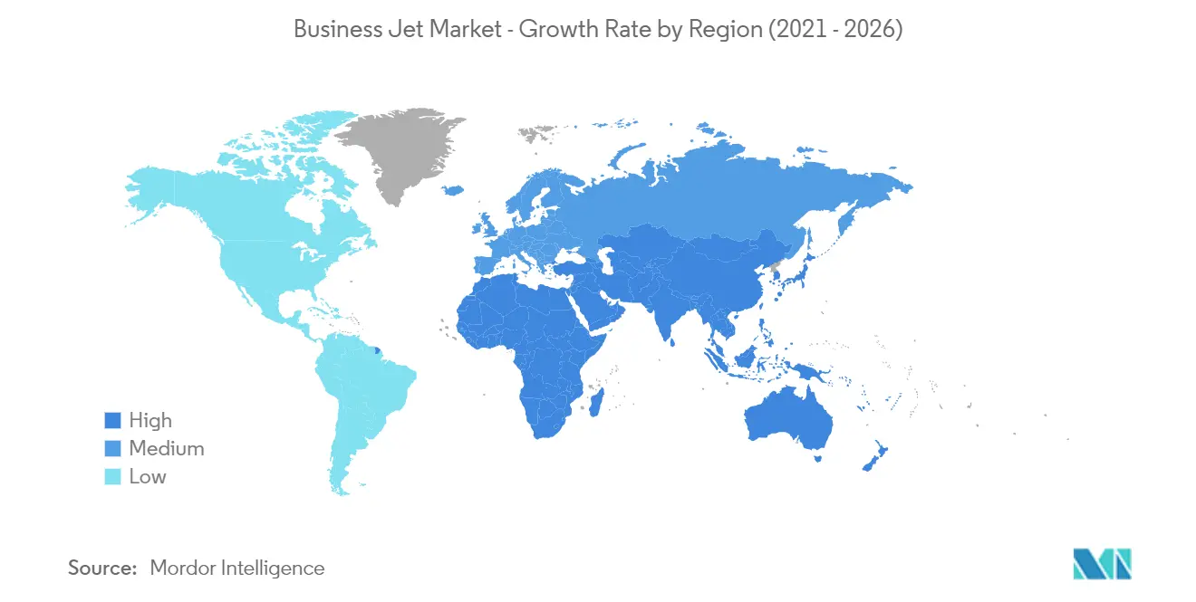Business Jet Market Growth by Region