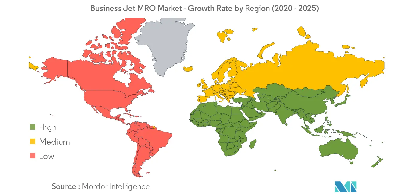 business jet mro market geography