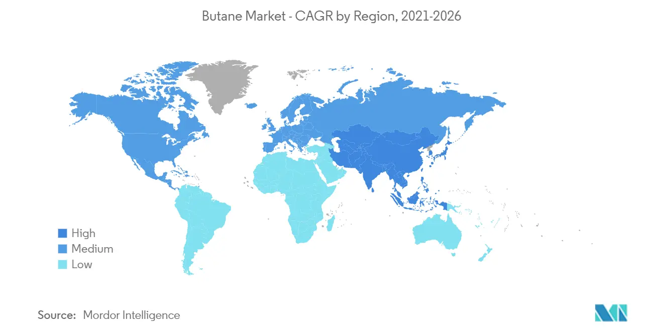 Butane Market Geography Trends
