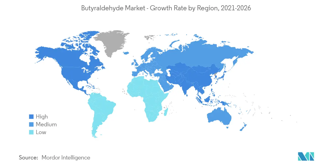 Taux de croissance du marché du butyraldéhyde