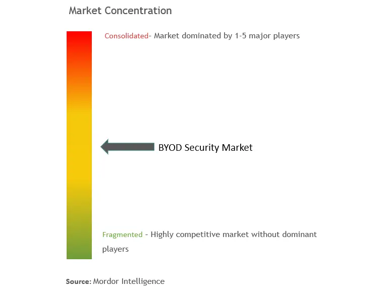 Concentração do Mercado de Segurança BYOD Concentração do Mercado de Segurança BYOD