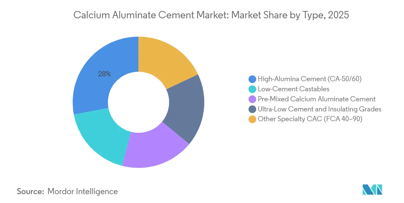 Calcium Aluminate Cement Market: Market Share by Type