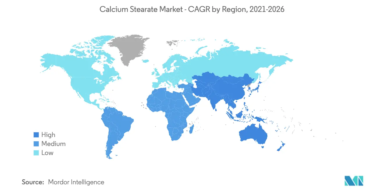 Calcium Stearate Market Share By Region
